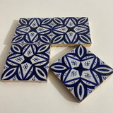 MyTindy blue and white tiles Hand painted tiles 4"x4" 100% Handmade for Bathroom Remodeling and kitchen Projects works wall, ground and pool, view 2