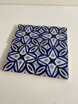 MyTindy blue and white tiles Hand painted tiles 4"x4" 100% Handmade for Bathroom Remodeling and kitchen Projects works wall, ground and pool, view 5