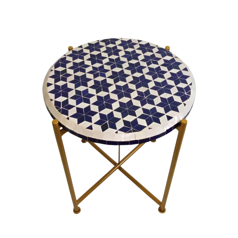 MyTindy Blue and White Zellige Table