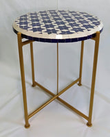 MyTindy Blue and White Zellige Table, view 4