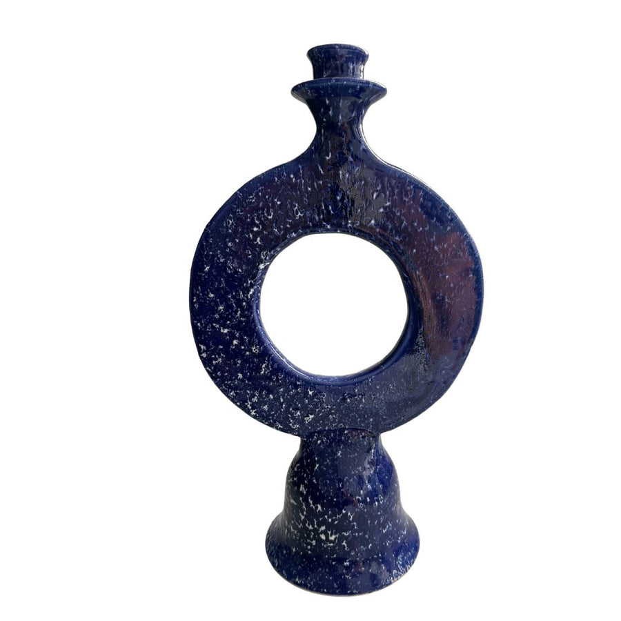 MyTindy Blue Vintage Candle Holder