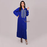 MyTindy Blue Djellaba with Pearls, view 3