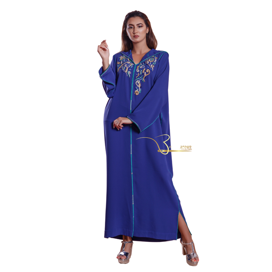 MyTindy Blue & Gold Djellaba