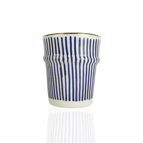 MyTindy Blue & Gold Moroccan Coffee Cup