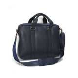 MyTindy Blue handmade leather computer bag, view 2