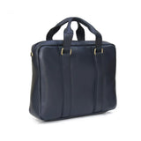 MyTindy Blue handmade leather computer bag, view 3