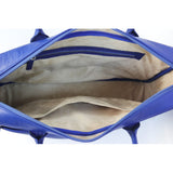 MyTindy Blue handmade leather computer bag, view 2