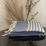 MyTindy Blue Moroccan Towel, view 3