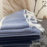 MyTindy Blue Moroccan Towel, view 4
