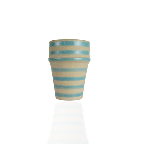 MyTindy Blue Stripes Espresso Moroccan Cups