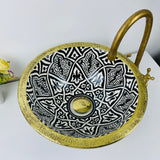 MyTindy VOB - Brass - Moroccan Ceramic Sink, view 2