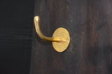 MyTindy Brass Wall Hook, Unlacquered Brass Towel Hooks, Solid Brass Hanging Hook, Bathroom Hooks, Small Hooks, view 3