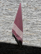 MyTindy Brick Red Moroccan Towel, view 2