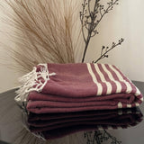 MyTindy Brick Red Moroccan Towel, view 3