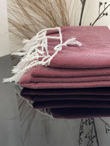 MyTindy Brick Red Moroccan Towel, view 4