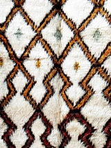 MyTindy Brown and White Moroccan Rug, view 3