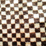 MyTindy Brown Checkboard Moroccan Rug, view 2