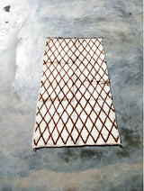 MyTindy Brown Checkers Moroccan Rugs, view 4