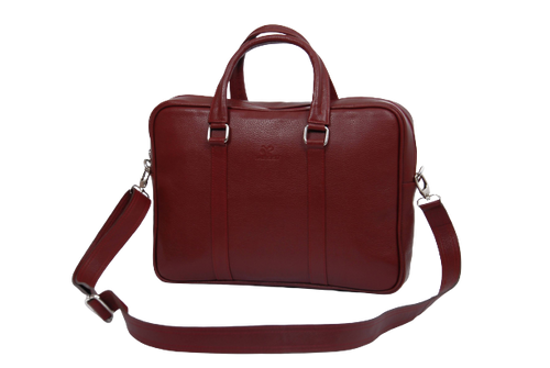 MyTindy Brown handmade leather computer bag