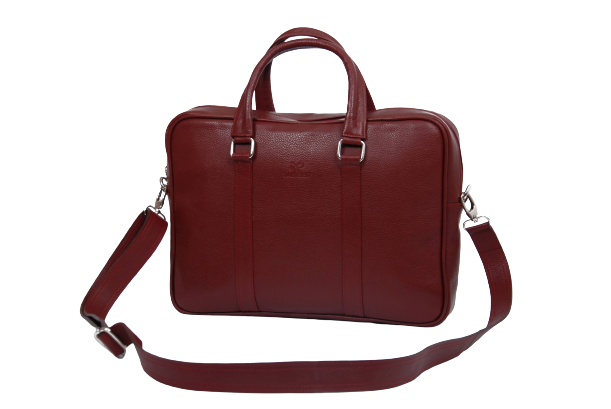 MyTindy Brown handmade leather computer bag