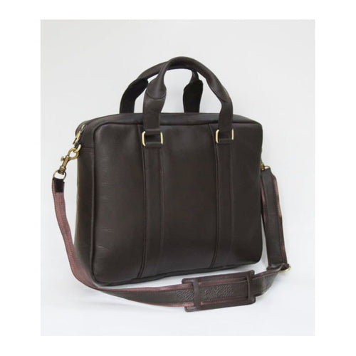 MyTindy Brown handmade leather computer bag