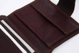 MyTindy Brown Handmade Leather Wallet For Men, view 2