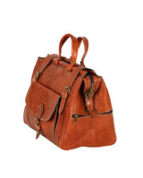 MyTindy Brown Leather Travel Bag, view 2