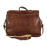 MyTindy Brown leather travel bag, view 3