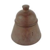 MyTindy Brown Moroccan Terracotta Tin Pot with Lid Malo, view 2