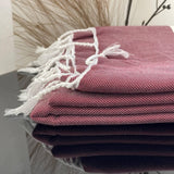 MyTindy Red Moroccan Towel, view 3