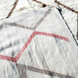 MyTindy Brown, Red & White Beni Ourain Moroccan Rug, view 2