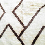 MyTindy Brown, Red & White Beni Ourain Moroccan Rug, view 3