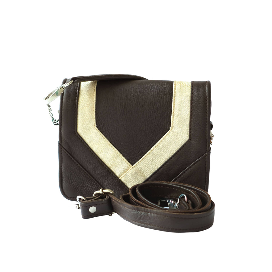 MyTindy Brown Triangle Bag