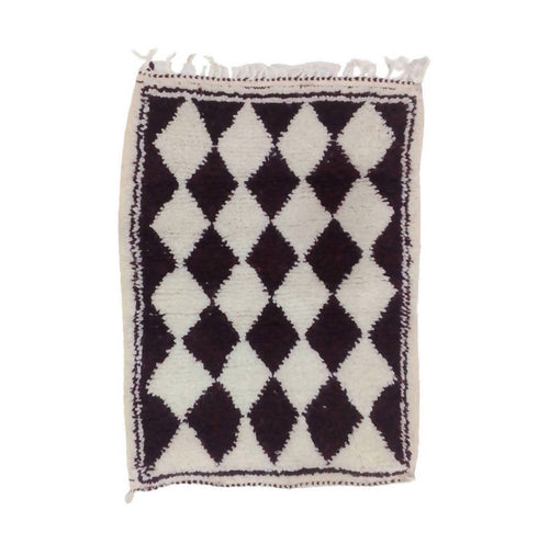 MyTindy Brown & White Beni Ourain - 100x60