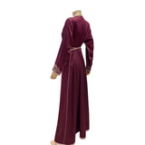 MyTindy Burgundy Bell Shaped Kaftan, view 2
