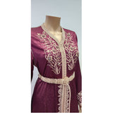 MyTindy Burgundy Bell Shaped Kaftan, view 3