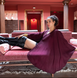 MyTindy Burgundy Classic Lady Cape, view 5
