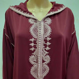 MyTindy Burgundy Djellaba, view 4