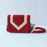 MyTindy Burgundy Leather Bag, view 3