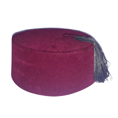 MyTindy Burgundy Moroccan Hat "Tarbouche"