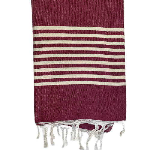 MyTindy Burgundy Moroccan Towel