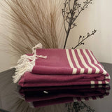 MyTindy Burgundy Moroccan Towel, view 2