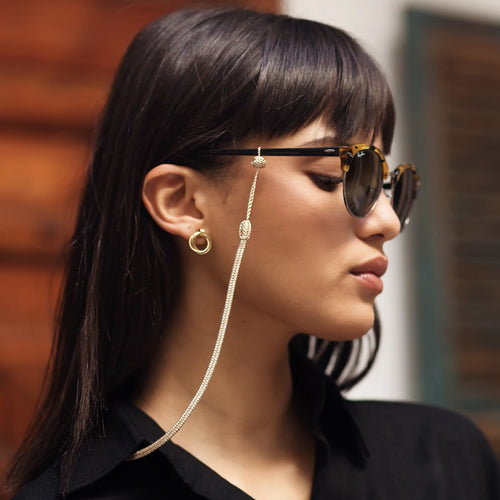 MyTindy Cable Glasses Strap in Rose Gold