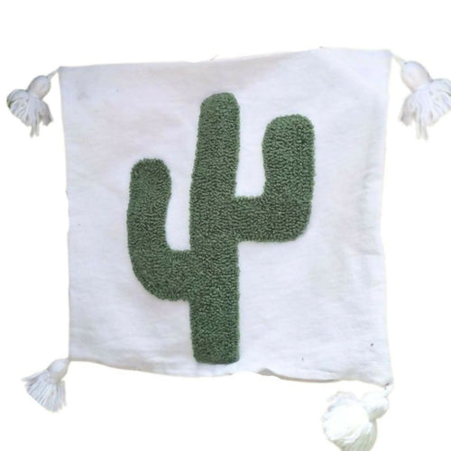 MyTindy Cactus Cotton Moroccan Tassel Cushion Covers