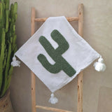 MyTindy Cactus Cotton Moroccan Tassel Cushion Covers, view 5
