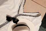 MyTindy Maya Ecru Linen Kaftan, view 6