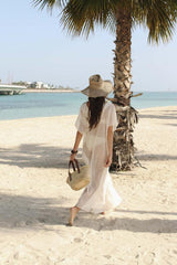 MyTindy Silky Kaftan With Yasmine Pattern, view 4