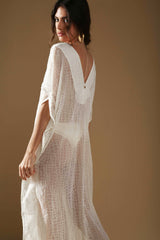 MyTindy Silky Kaftan With Yasmine Pattern, view 6