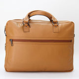 MyTindy Camel handmade leather computer bag, view 4