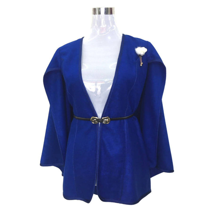 MyTindy Blue Cape made of Mlifa Cashmere